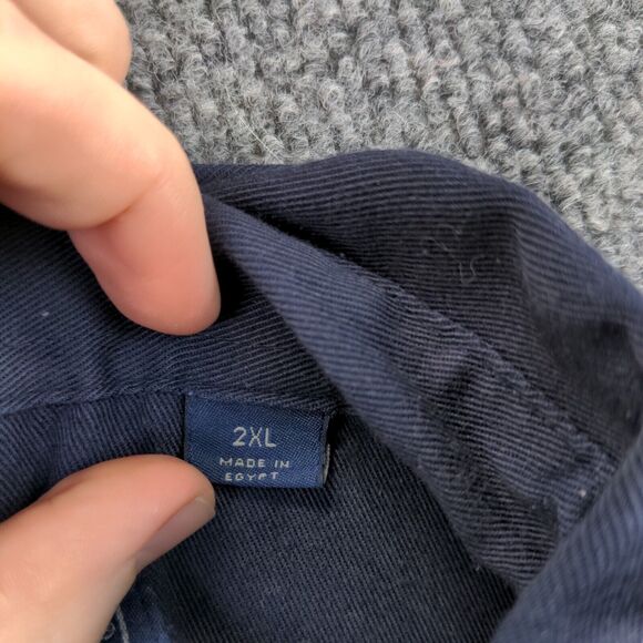 Subaru Men's Employee Uniform Workwear Shirt Blue Size 2XL Long Sleeve - Picture 8 of 15